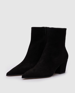 Gianvito Rossi Чорні замшеві козаки KEINNA BOOTIE G7293755RIC