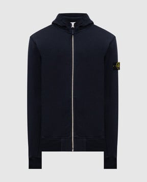 Stone Island Синяя спортивная куртка с логотипом K1S156100021S0060