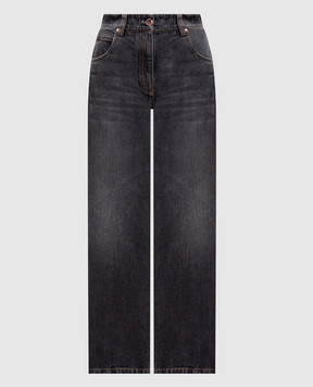 Brunello Cucinelli Сірі джинси з ефектом потертості MA095P4027