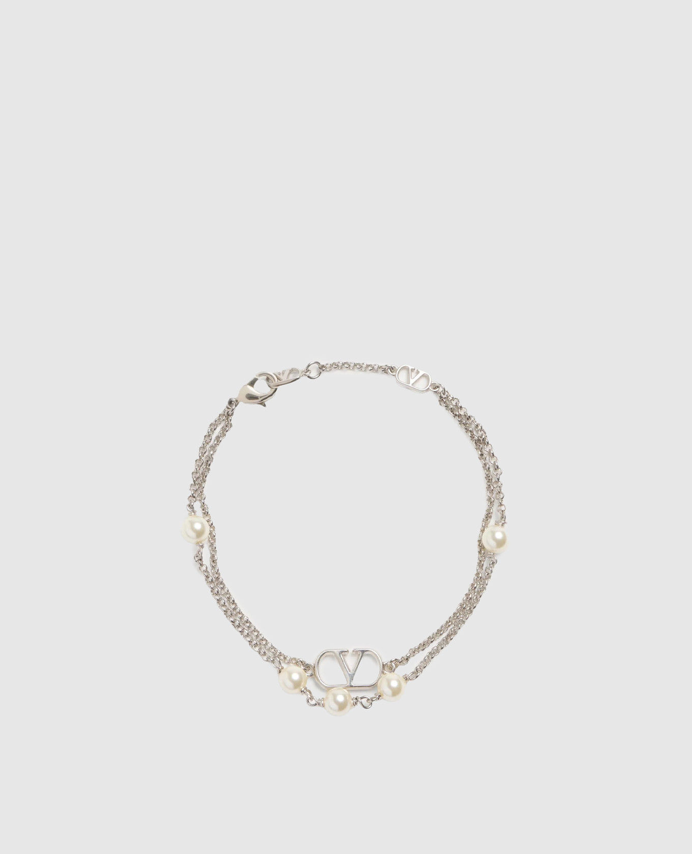 

серебристый браслет с жемчугом Swarovski, Браслеты