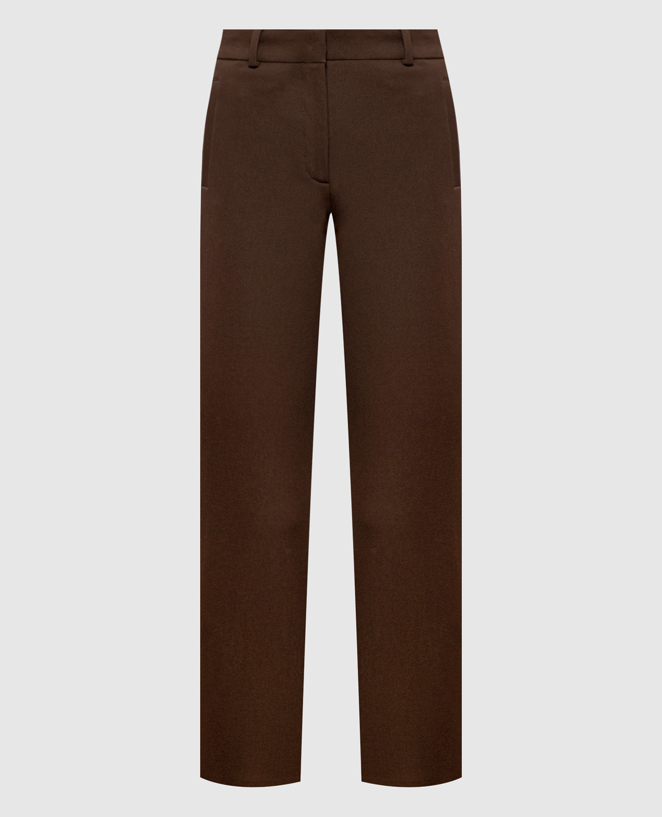 

Коричневые брюки, Коричневый, Укороченные брюки