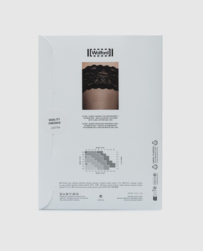 Wolford Бежевые чулки с кружевом Satin 20 Den 21223
