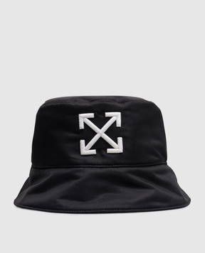 Off-White Чорна панама з емблемою логотипа Arrow OMLA034C99FAB009