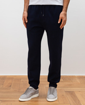 Brunello Cucinelli Синие спортивные штаны MM8313243G