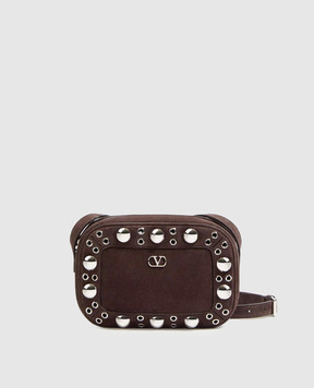 Valentino Коричневая замшевая сумка кросс-боди NELLCÔTE 7W2B0R74JET