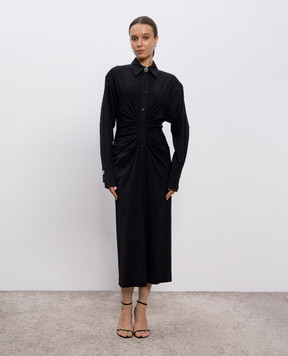 Max Mara Sportmax Черное платье-рубашка PIRANIA PIRANIA