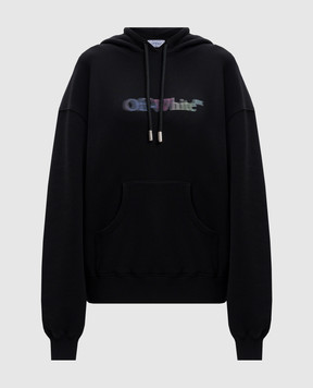 Off-White Черные худи с принтом San Matthew OWBB058S25FLE004