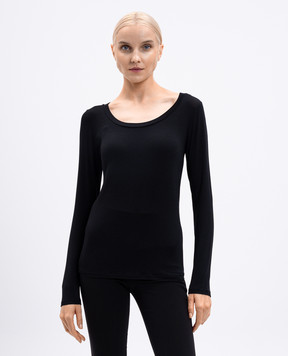 Twinset Черный лонгслив с логотипом 252LI2WBB