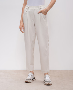 Brunello Cucinelli Штани беежві M0R24P7745