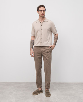 Peserico Коричневые брюки с логотипом R54694T302481