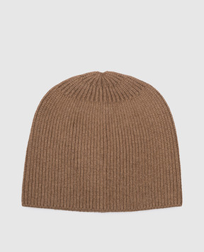 Jan Jan Van Essche Коричнева шапка з вовни верблюда BEANIE5