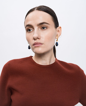 House of Fou Сережки Cosmos з позолотою 22 карат HOOK