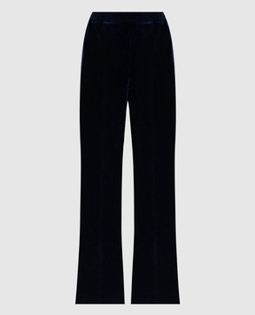 Twinset Синие спортивные брюки с вышивкой логотипа 242LL2PFF
