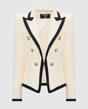 Balmain Бежевий жакет FF1SE165VI29