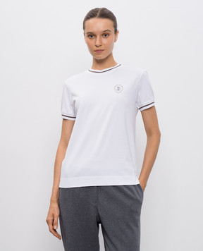 Brunello Cucinelli Біла футболка з логотипом M0T81VD110