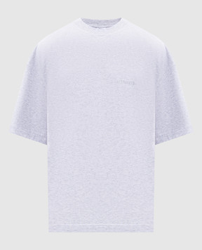Vetements Серая меланжевая футболка с логотипом UH76TR100Gm