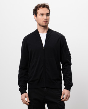 C.P. Company Черный кардиган с логотип патч MKN084A004037A