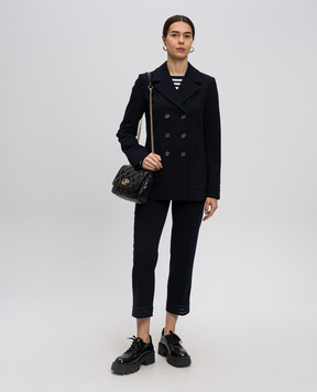 Twinset Синие чиносы с логотипом логотип 251TP2042