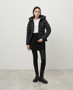 Moncler Черная пуховая куртка Herbe с нашивкой логотипа J20931A0007253132