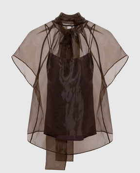 Simkhai Коричневая блуза Feyre 5252042O