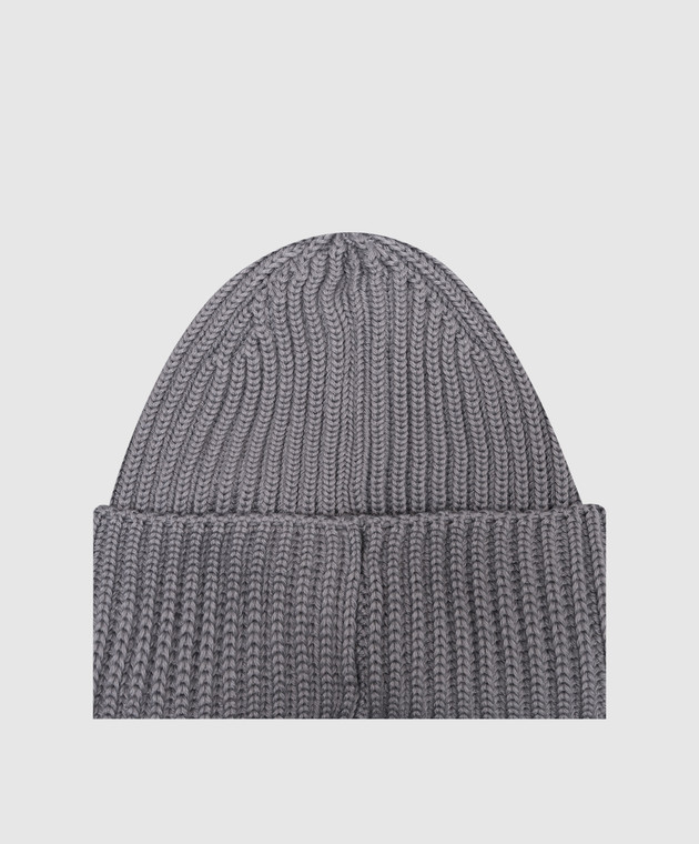 C.P. Company Серая шапка из шерсти с очками MAC122A005509A изображение 3