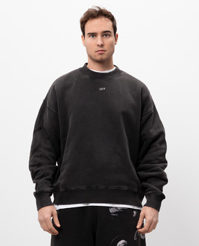 Off-White Серый свитшот с принтом S. Matthew Skate OMBA054C99FLE009