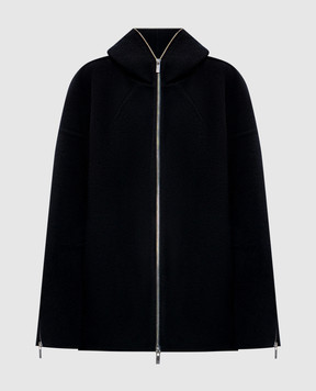 Helmut Lang Черное укороченное пальто из шерсти O07HW496