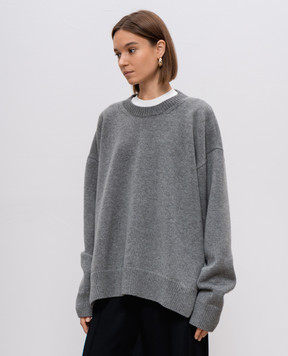 Jil Sander Серый свитер из шерсти и кашемира J02GP0182J14726