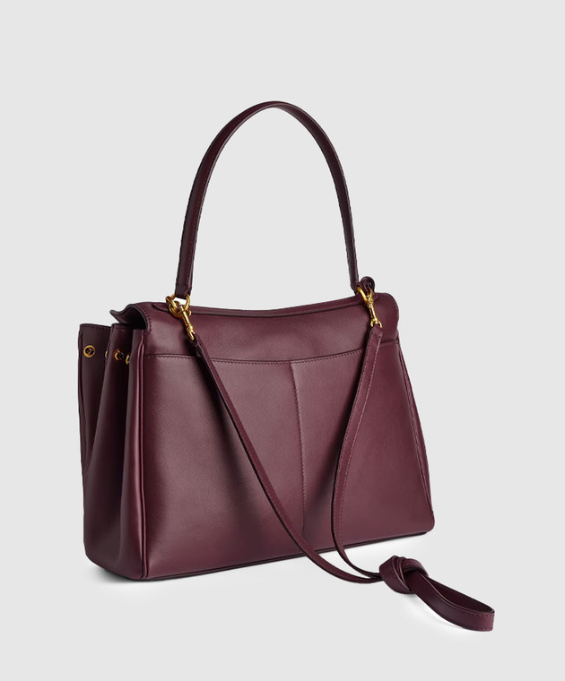 Balenciaga Бордовая кожаная сумка Rodeo 7897722AA4V изображение 3