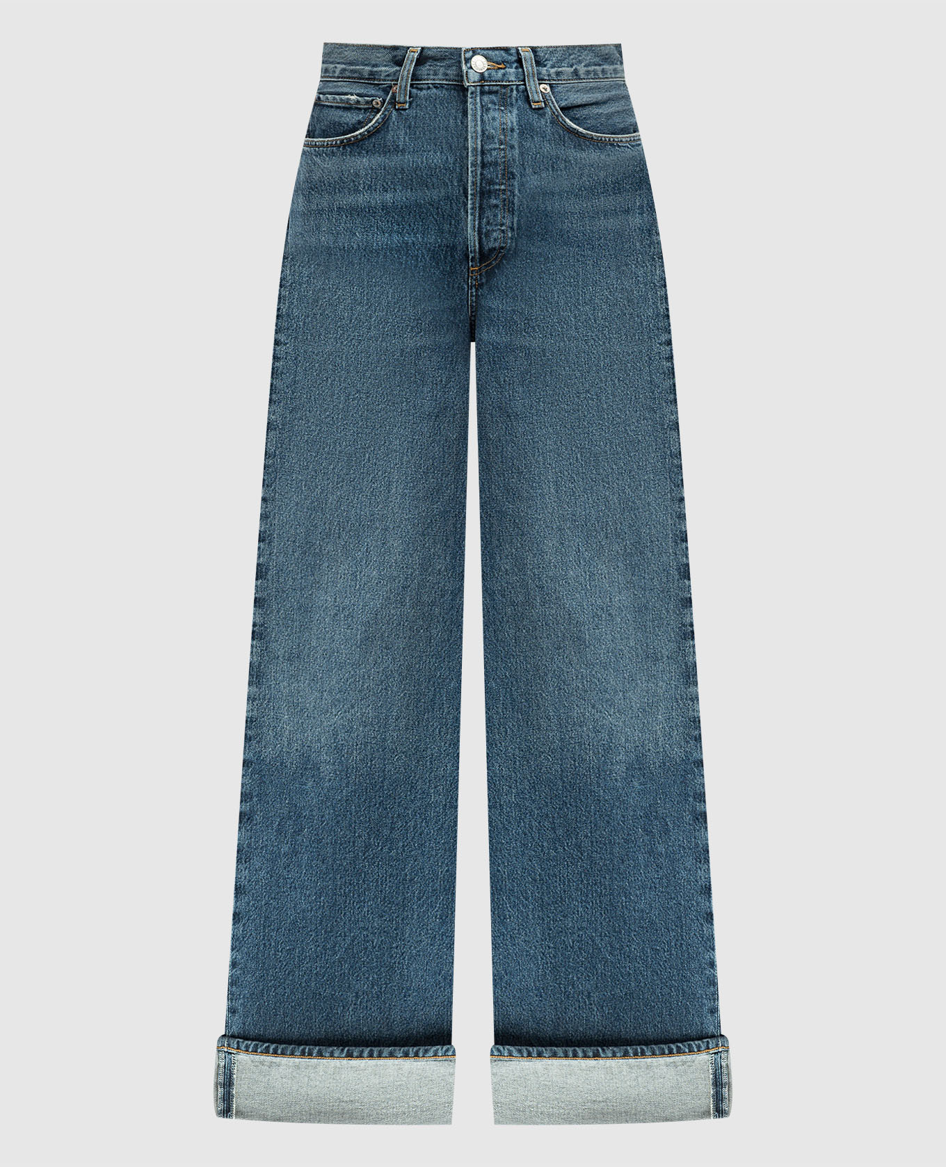 Blue Dame jeans with lapels