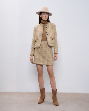 John Smedley Бежевый гольф Letty из шерсти LETTY