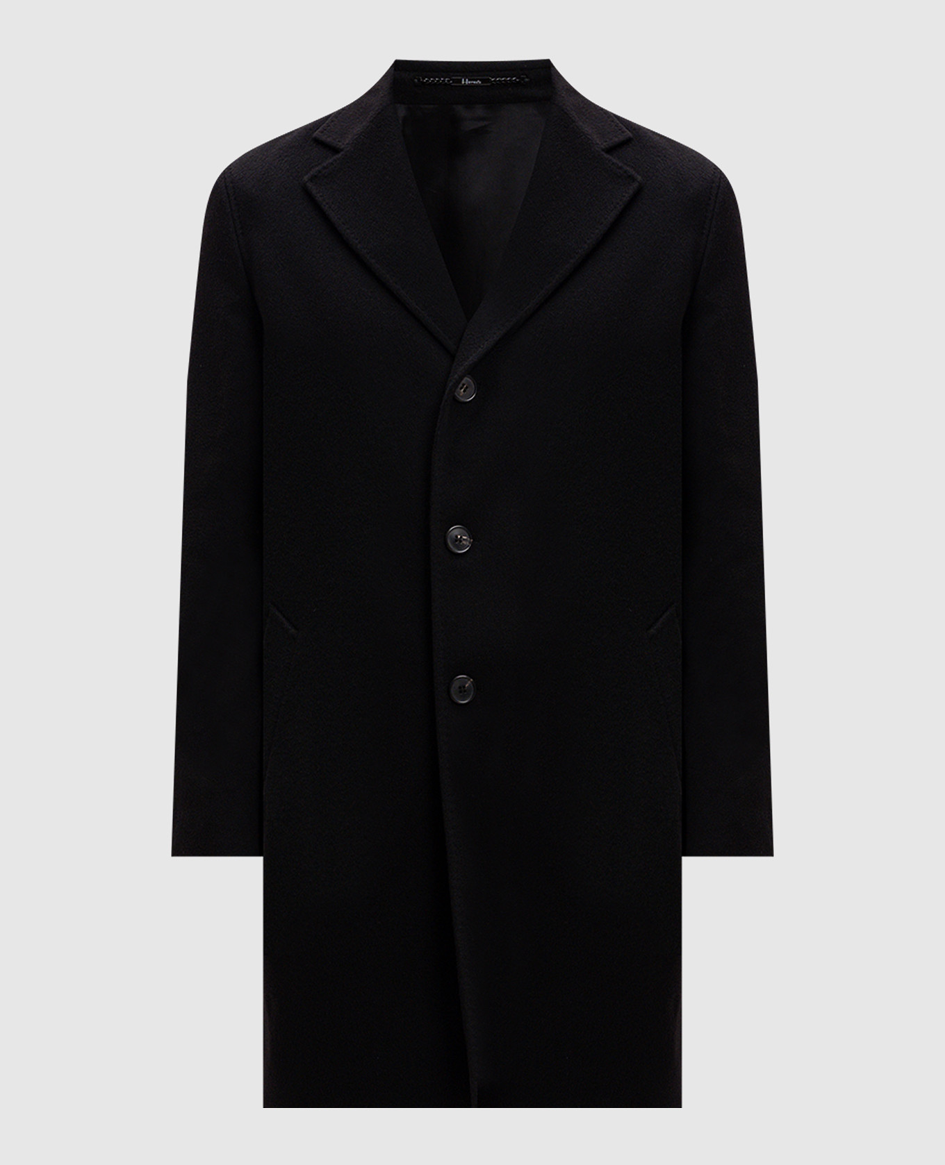 

Черное пальто из кашемира, Черный, Пальто