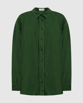 The Row Зеленая вельветовая рубашка Penna 7963W2963