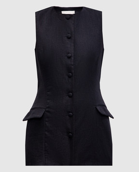 Faithfull Чорний жилет Jane Vest з льону FF3262BLK