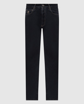 Brunello Cucinelli Черные джинсы с логотип патч M235PO1090