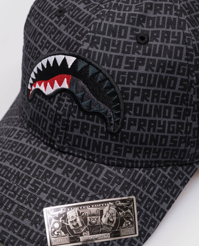 Sprayground Дитяча сіра кепка в принт логотипа SP6782
