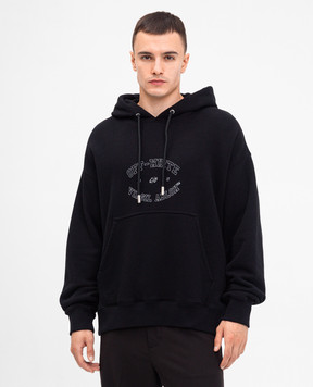 Off-White Черный худой College с контрастным принтом логотипа OMBB085F24FLE00S