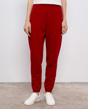 Max Mara Бордовые джогеры VIOLINO с вышивкой логотипа VIOLINO