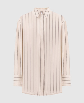 PROENZA SCHOULER Бежевая рубашка Addy с шелком R2534018SC101