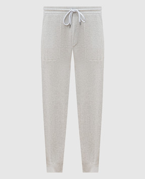 Brunello Cucinelli Сірі джогери в рубчик  M29201019G