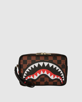 Sprayground Дитячий коричневий несесер з принтом 910B7510NSZ