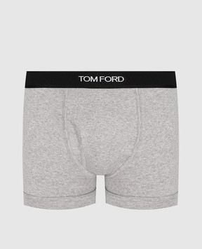 Tom Ford Серые трусы-боксеры с логотипом T4LC31040