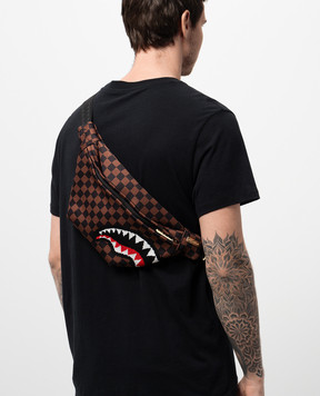 Sprayground Детская коричневая поясная сумка Sharks In Paris 910B6841NSZ