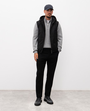Cashmere&Whiskey Чорні штани з вовни і кашеміру 02670R0497