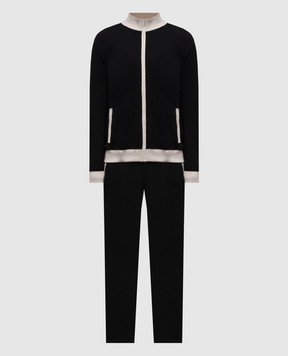 Bertolo Cashmere Черный спортивный костюм 9023470019029020130022