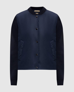 Woolrich Синяя куртка с нашивкой логотипа CFWWOU2051FRUT5004