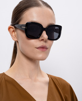 Tom Ford Чорні сонцезахисні окуляри Carla FT12205201D