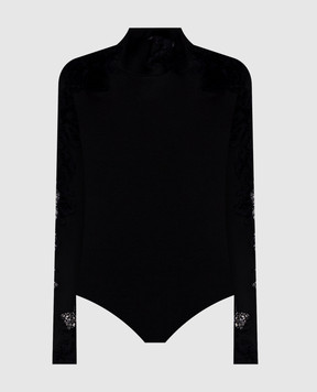 Ermanno Scervino Life Чорне боді з мереживом D474Y301SQW