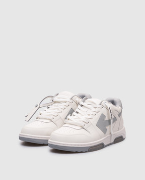 Off-White Білі шкіряні кросівки Оut Оf Оffice OMIA189C99LEA019