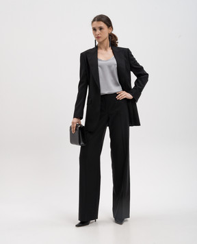 Brunello Cucinelli Сірий топ з шовком MPC59E0600